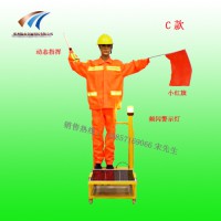 廠家直銷施工假人 太陽能保通機器人 搖旗假人交通設施