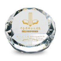 學院紙鎮禮品定做水晶辦公鎮紙擺件十周年校慶紀念品水晶禮品定做